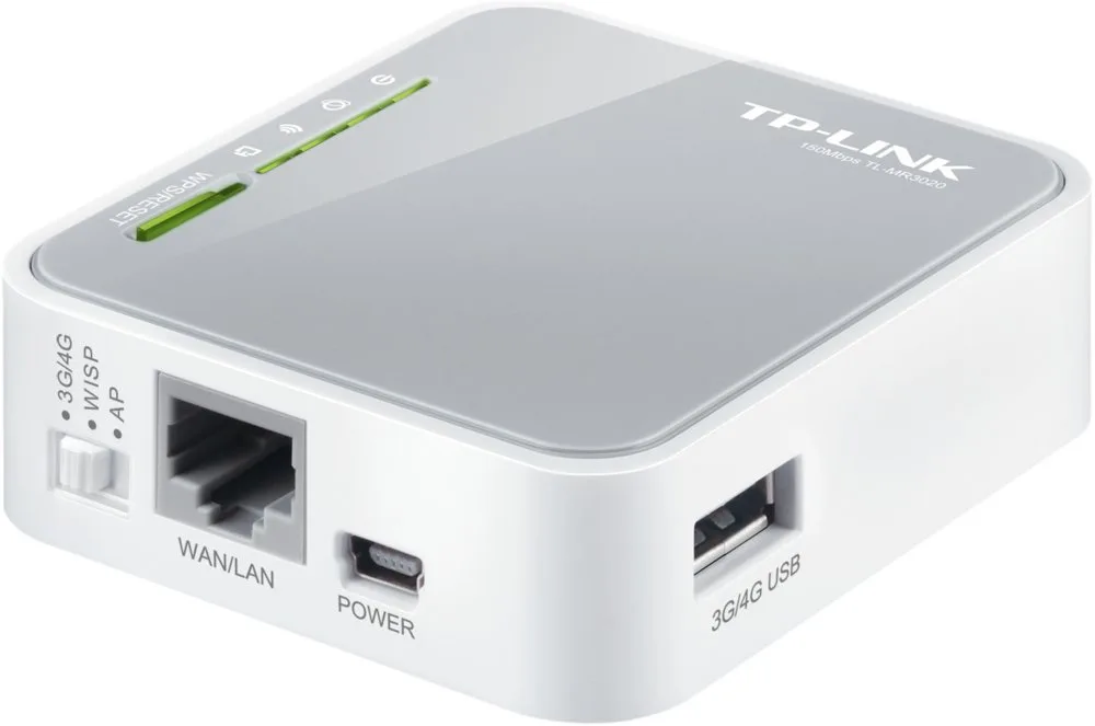 TP-Link TL-MR3020 3G/4GB LTE | Portable Wifi 4 Router | Single-band (2.4 GHz) | 150Mbit/s - Afbeelding 1