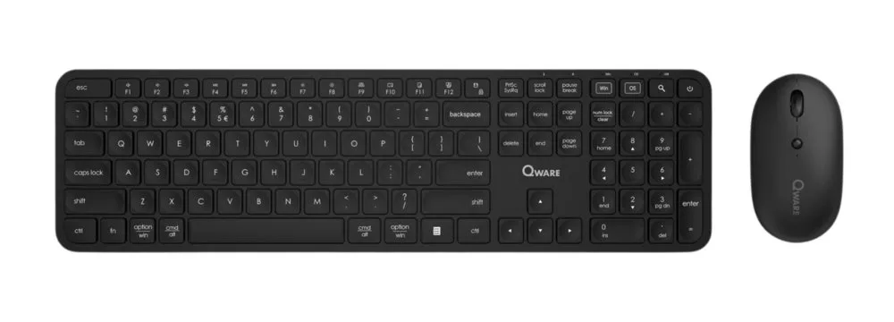 Qware Eastbourne | Draadloze Muis en Toetsenbordcombo | QWERTY - Afbeelding 1