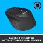Logitech M330 Silent Plus | Draadloze Muis | Rechtshandig | RF | 1000 DPI | Zwart - Afbeelding 7