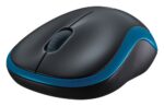 Logitech M185 | Draadloze Muis | Links- en Rechtshandig | RF | 1000 DPI | Zwart/Blauw - Afbeelding 4