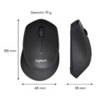 Logitech M330 Silent Plus | Draadloze Muis | Rechtshandig | RF | 1000 DPI | Zwart - Afbeelding 10