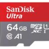 SanDisk Ultra | MicroSDXC | 64GB | Class 10 | UHS-I U1 | A1 | Tot 140MB/s | Inclusief SD-adapter - 0