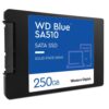 Western Digital Blue SA510 | 250GB SATA SSD | 2.5'' | 555MB/s Lezen | 440MB/s Schrijven - 2