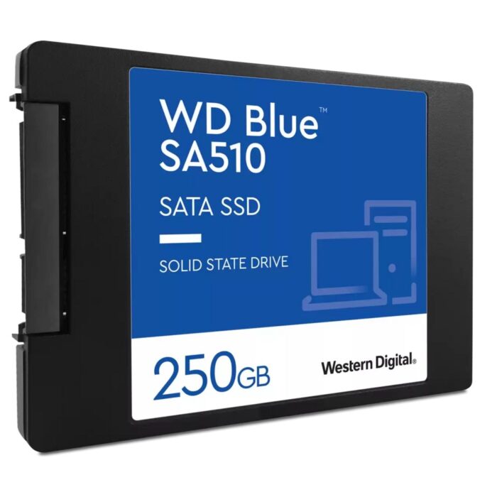 Western Digital Blue SA510 | 250GB SATA SSD | 2.5'' | 555MB/s Lezen | 440MB/s Schrijven - 2 Western Digital Blue SA510 | 250GB SATA SSD | 2.5'' | 555MB/s Lezen | 440MB/s Schrijven - 2