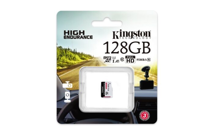 Kingston High Endurance | MicroSDXC | 128GB | Class 10 | UHS-I U1 | A1 | 95MB/s - 1 Kingston High Endurance | MicroSDXC | 128GB | Class 10 | UHS-I U1 | A1 | 95MB/s - 1