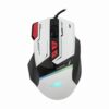 Baracuda MANTA RGB | Bekabelde Gaming Muis | Rechtshandig | USB-A | 12800 DPI | Wit - 0