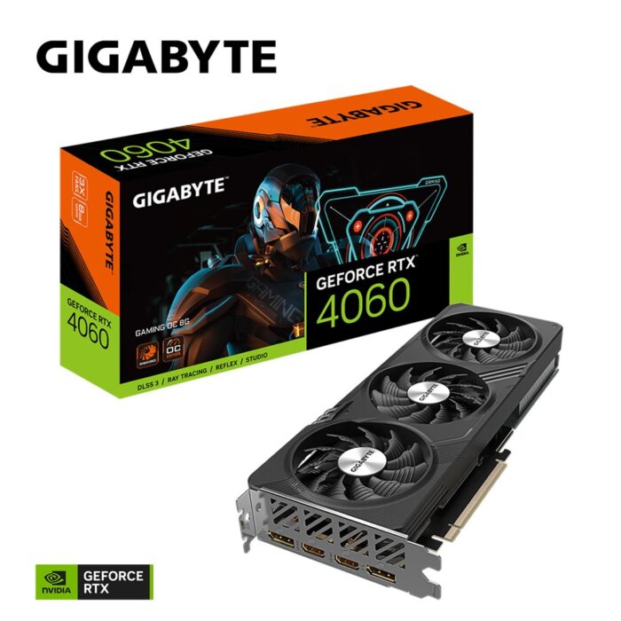 Gigabyte GeForce RTX 4060 Gaming OC | 8GB GDDR6 VRAM | Videokaart | GPU | Nvidia - 1 Gigabyte GeForce RTX 4060 Gaming OC | 8GB GDDR6 VRAM | Videokaart | GPU | Nvidia - 1