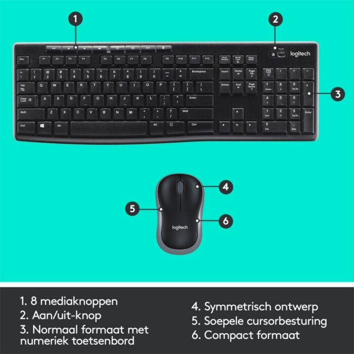 QWERTZ | Logitech MK270 | Draadloze Muis en Toetsenbordcombo | QWERTZ - 9 QWERTZ | Logitech MK270 | Draadloze Muis en Toetsenbordcombo | QWERTZ - 9