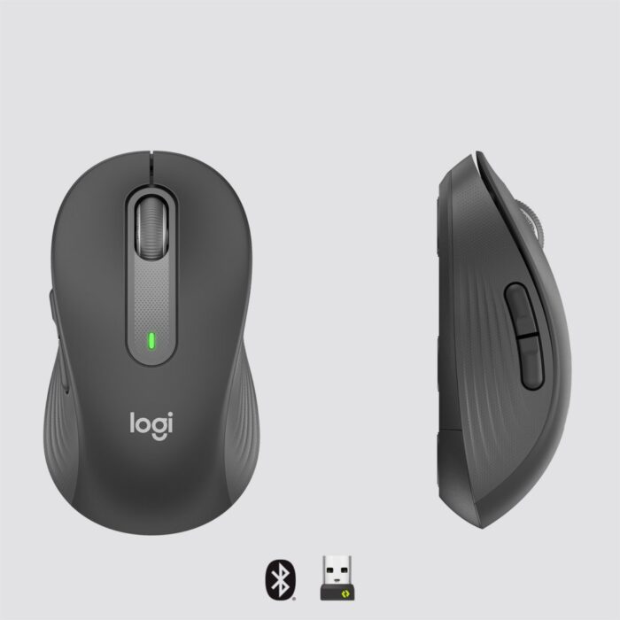 Logitech Signature M650 for Business | Draadloze Muis | Rechtshandig | RF + Bluetooth | 4000 DPI | Grafiet - 5 Logitech Signature M650 for Business | Draadloze Muis | Rechtshandig | RF + Bluetooth | 4000 DPI | Grafiet - 5