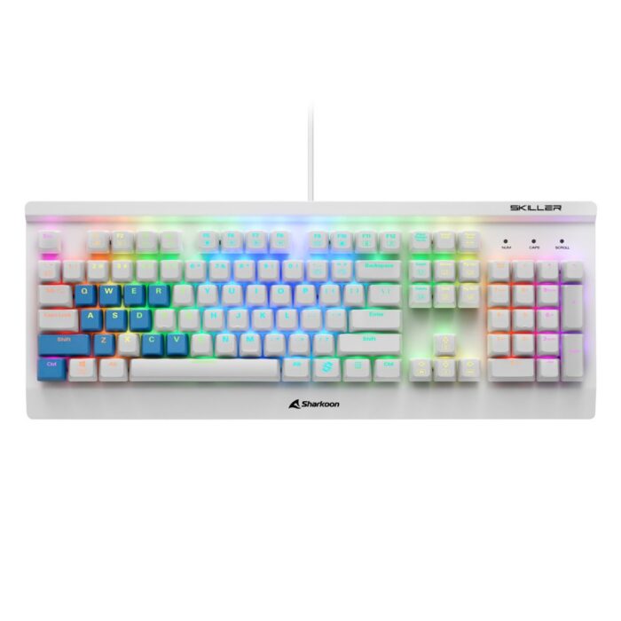 Sharkoon Skiller SGK3 RGB | Bedraad Gaming Toetsenbord | QWERTY | Wit - 2 Sharkoon Skiller SGK3 RGB | Bedraad Gaming Toetsenbord | QWERTY | Wit - 2