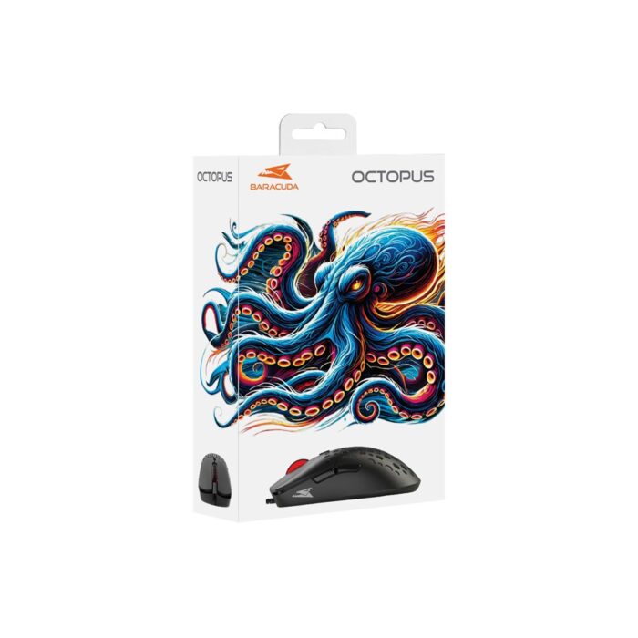 Baracuda OCTOPUS RGB | Bekabelde Gaming Muis | Rechtshandig | USB-A | 3600 DPI | Zwart - 7 Baracuda OCTOPUS RGB | Bekabelde Gaming Muis | Rechtshandig | USB-A | 3600 DPI | Zwart - 7