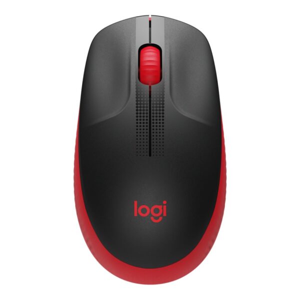 Logitech M190 | Draadloze Muis | Links- en Rechtshandig | RF | 1000 DPI | Zwart/Rood