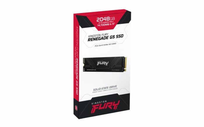 Kingston Fury Renegade G5 | 2TB NVMe SSD | M.2 | Gen5 | 14.700MB/s Lezen | 14.000MB/s Schrijven - 4 Kingston Fury Renegade G5 | 2TB NVMe SSD | M.2 | Gen5 | 14.700MB/s Lezen | 14.000MB/s Schrijven - 4