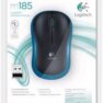 Logitech M185 | Draadloze Muis | Links- en Rechtshandig | RF | 1000 DPI | Zwart/Blauw - 2