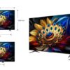 TCL 85C69B 85" | 4K Ultra HD QLED Smart TV | Google TV + Wifi | Dolby Vision | Quantum Dot met Levendige Kleuren | 60Hz - 2