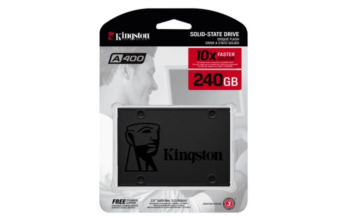 Kingston A400 | 240GB SATA SSD | 2.5'' | 500MB/s Lezen | 350MB/s Schrijven - 3 Kingston A400 | 240GB SATA SSD | 2.5'' | 500MB/s Lezen | 350MB/s Schrijven - 3