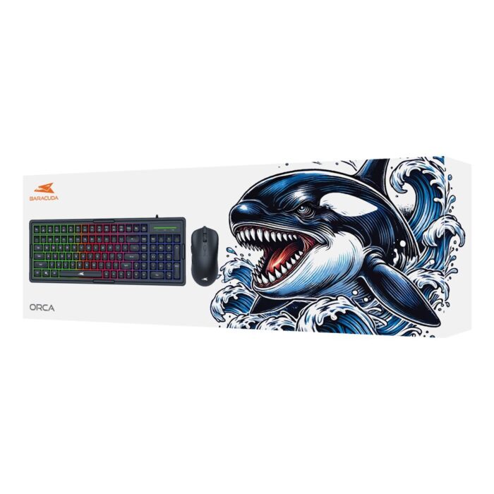 Baracuda ORCA RGB | Bekabeld Gaming Toetsenbord inclusief Muis | QWERTY | Zwart - 10 Baracuda ORCA RGB | Bekabeld Gaming Toetsenbord inclusief Muis | QWERTY | Zwart - 10