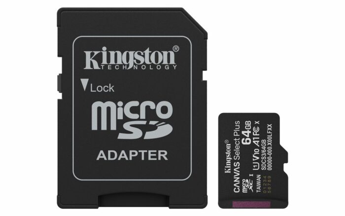 Kingston Technology microSDXC 64GB | Canvas Select Plus Gen3 | 100MB/s | A1 | + Adapter - 0 Kingston Technology microSDXC 64GB | Canvas Select Plus Gen3 | 100MB/s | A1 | + Adapter - 0