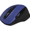 Qware Glasgow | Draadloze Muis | Rechtshandig | RF + Bluetooth | 1600 DPI | Blauw/Zwart - 1