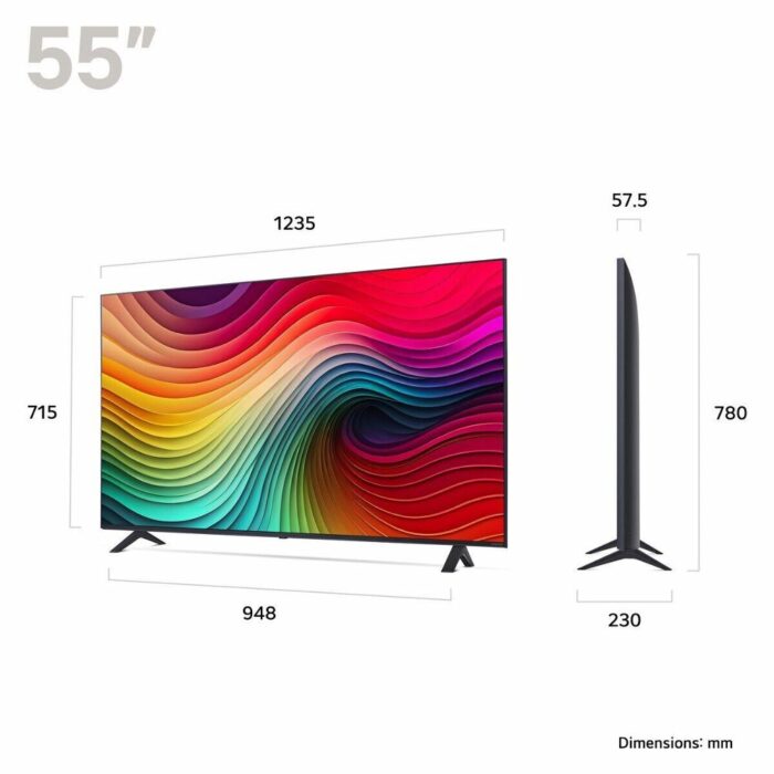 LG NanoCell 55NANO82T6B | 55" 4K Ultra HD NanoCell Smart TV | WebOS | HDR10 | 60Hz - 5 LG NanoCell 55NANO82T6B | 55" 4K Ultra HD NanoCell Smart TV | WebOS | HDR10 | 60Hz - 5