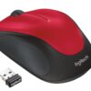 Logitech M235 | Draadloze Muis | Links- en Rechtshandig | RF | 1000 DPI | Rood/Zwart - 2