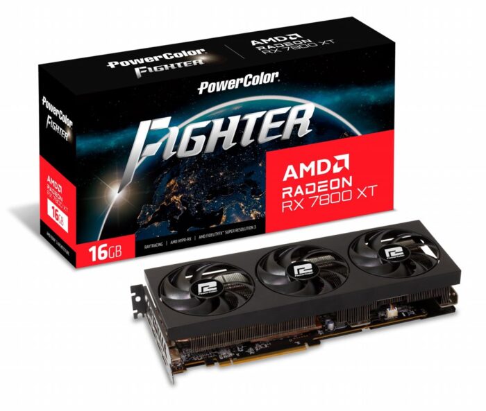 PowerColor Radeon RX 7800XT | 16 GB GDDR6 VRAM | Videokaart | GPU | AMD - 0