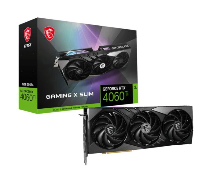 MSI GeForce RTX 4060 Ti GAMING X SLIM | 16GB GDDR6 VRAM | Videokaart | GPU | Nvidia - 0 MSI GeForce RTX 4060 Ti GAMING X SLIM | 16GB GDDR6 VRAM | Videokaart | GPU | Nvidia - 0