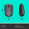 Logitech M170 | Draadloze Muis | Links- en Rechtshandig | RF | 1000 DPI | Grijs - 8