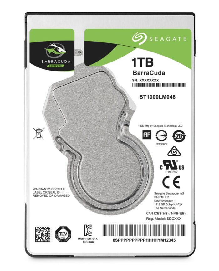 Seagate Barracuda HDD 2.5" | 1TB SATA III | 5400RPM - 0 Seagate Barracuda HDD 2.5" | 1TB SATA III | 5400RPM - 0