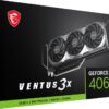 MSI GeForce RTX 4060 Ti VENTUS 3X OC | 8GB GDDR6 VRAM | Videokaart | GPU | Nvidia - 8