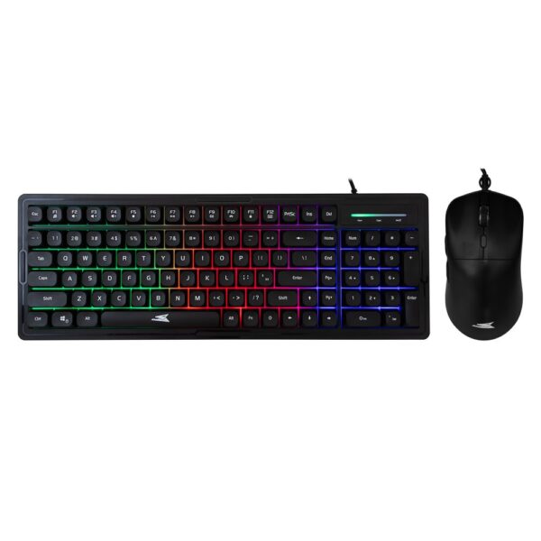 Baracuda ORCA RGB | Bekabeld Gaming Toetsenbord inclusief Muis | QWERTY | Zwart