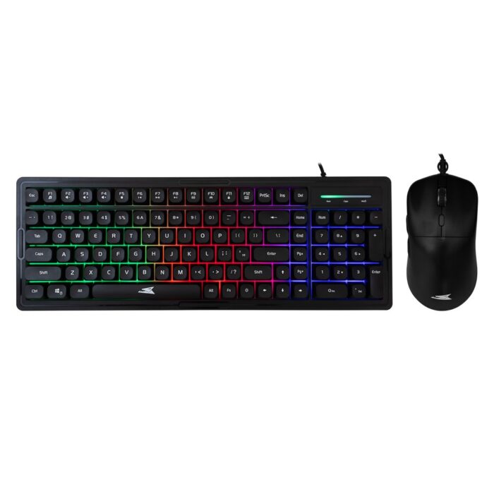 Baracuda ORCA RGB | Bekabeld Gaming Toetsenbord inclusief Muis | QWERTY | Zwart - 0