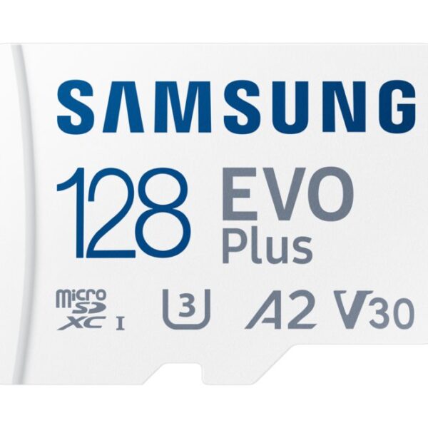 Samsung EVO Plus | MicroSDXC | 128GB | Class 10 | UHS-I U3 | Betrouwbare Opslag
