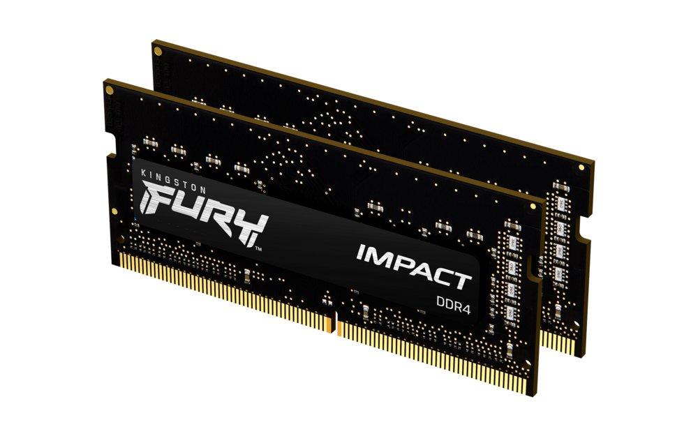 Kingston Fury Impact | 32GB 2x16GB DDR4 | 3200MHz | SODIMM | CL20 | Geheugenmodule | RAM - 0 Kingston Fury Impact | 32GB 2x16GB DDR4 | 3200MHz | SODIMM | CL20 | Geheugenmodule | RAM - 0