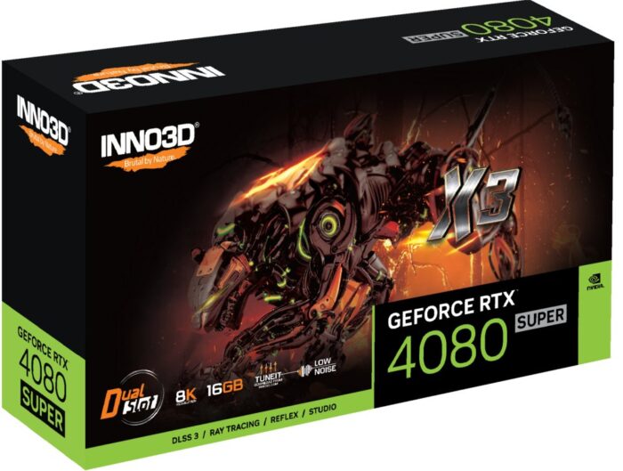Inno3D GeForce RTX 4080 SUPER X3 | 16GB GDDR6X VRAM | Videokaart | GPU | Nvidia - 2 Inno3D GeForce RTX 4080 SUPER X3 | 16GB GDDR6X VRAM | Videokaart | GPU | Nvidia - 2