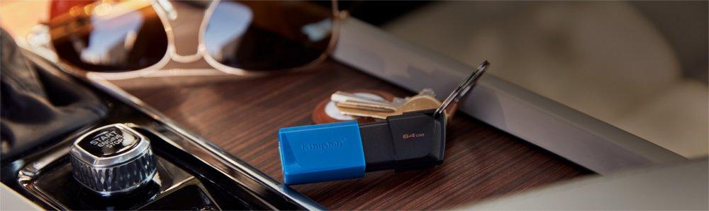 Kingston DataTraveler Exodia M | 64GB USB-A 3.2 Flash Drive | Zwart/Blauw - 3 Kingston DataTraveler Exodia M | 64GB USB-A 3.2 Flash Drive | Zwart/Blauw - 3
