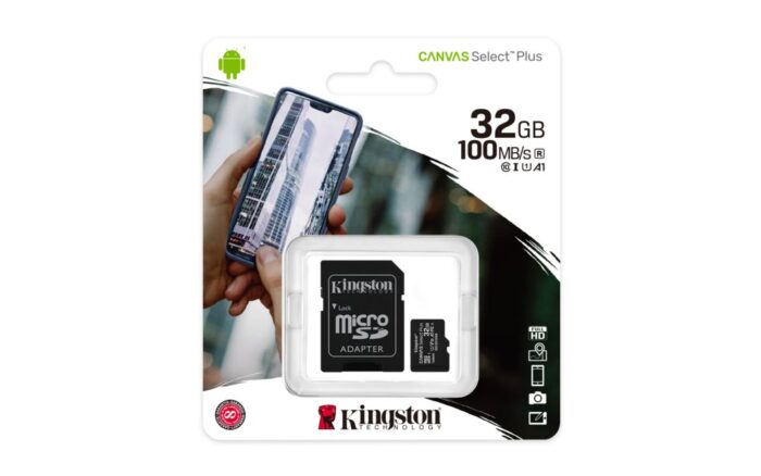 Kingston Canvas Select Plus | MicroSDHC | 32GB | Class 10 | UHS-I U1 - 4 Kingston Canvas Select Plus | MicroSDHC | 32GB | Class 10 | UHS-I U1 - 4