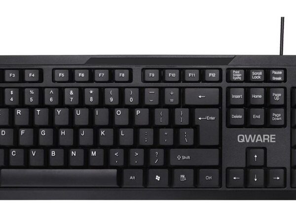 QWARE Wired Keyboard Liverpool Zwart