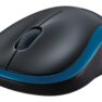 Logitech M185 | Draadloze Muis | Links- en Rechtshandig | RF | 1000 DPI | Zwart/Blauw - 1