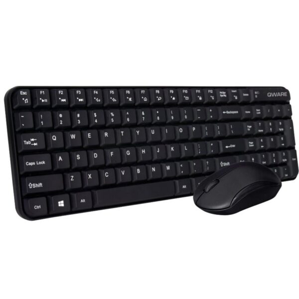 QWARE Wireless Waterford Black Toetsenbord + Muis