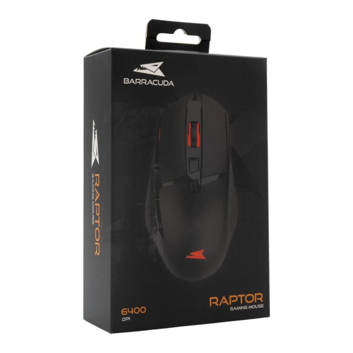 Baracuda RAPTOR RGB | Bedrade Gaming Muis | USB-A | 6400 DPI | Zwart - 5 Baracuda RAPTOR RGB | Bedrade Gaming Muis | USB-A | 6400 DPI | Zwart - 5