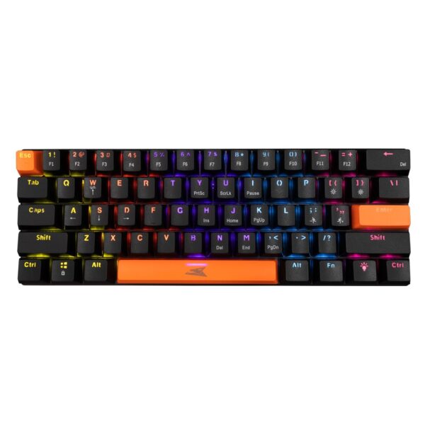 Baracuda DOLPHIN RGB 60% | Bedraad Gaming Toetsenbord | Blue Switches | Anti-Ghosting | QWERTY | Zwart