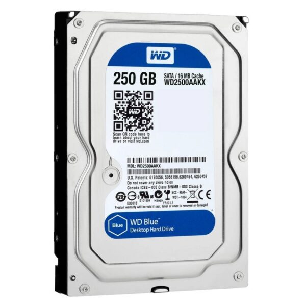 Western Digital Blue HDD 3.5" | 250GB SATA III | 7200RPM | PULLED