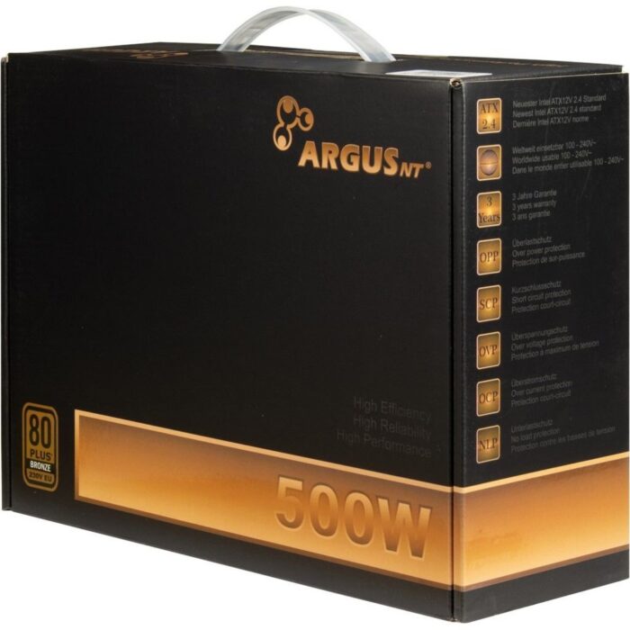 Inter-Tech ArgusNT BPS-500 | 500 Watt Bronze ATX PSU | Power Supply | Voeding - 4 Inter-Tech ArgusNT BPS-500 | 500 Watt Bronze ATX PSU | Power Supply | Voeding - 4