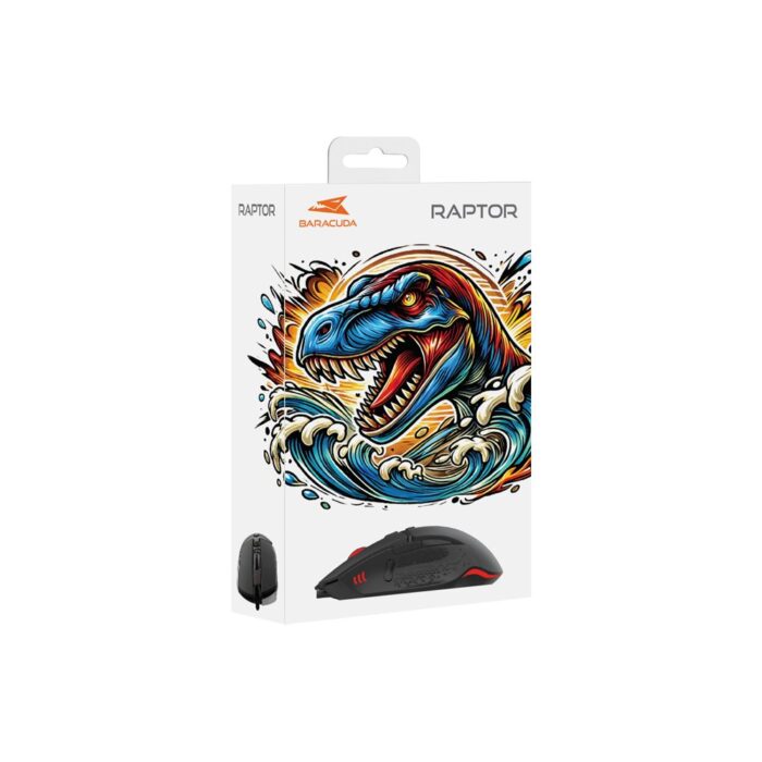 Baracuda RAPTOR RGB | Bedrade Gaming Muis | USB-A | 6400 DPI | Zwart - 7 Baracuda RAPTOR RGB | Bedrade Gaming Muis | USB-A | 6400 DPI | Zwart - 7