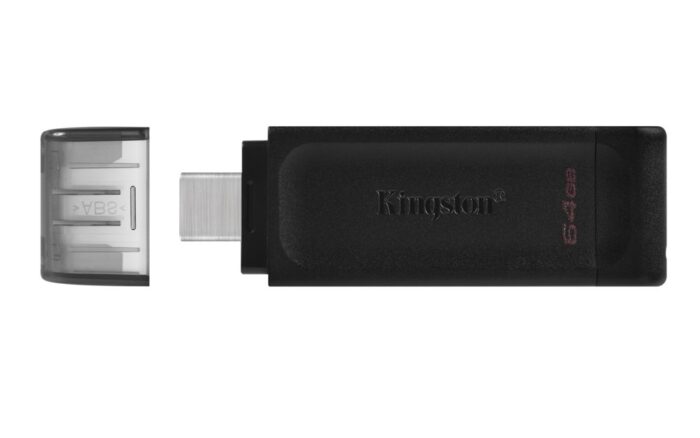 Kingston DataTraveler 70 | 64GB USB-C 3.2 Flash Drive | Zwart - 4 Kingston DataTraveler 70 | 64GB USB-C 3.2 Flash Drive | Zwart - 4