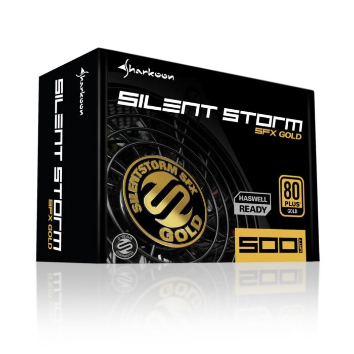 Sharkoon SilentStorm SFX | 500 Watt Gold ATX PSU | Modulair | Power Supply | Voeding - 5 Sharkoon SilentStorm SFX | 500 Watt Gold ATX PSU | Modulair | Power Supply | Voeding - 5