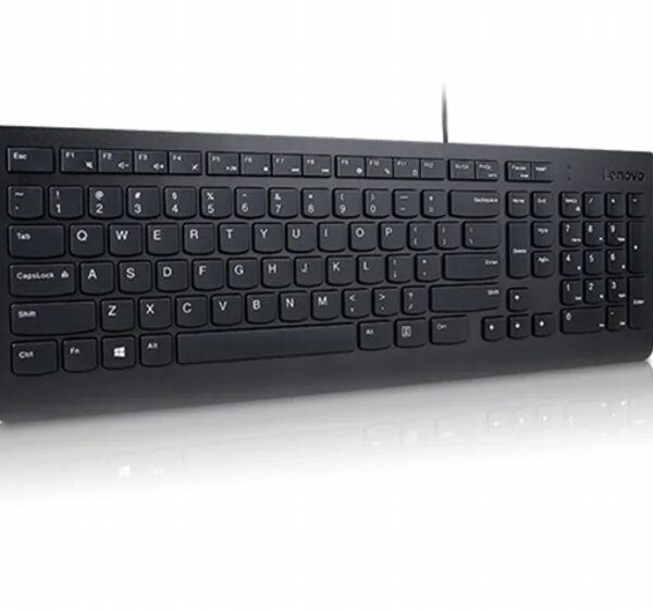 Lenovo Keyboard QWERTY | USB aansluiting | Bulk verpakking | Zwart | Gereviseerd model (resprayed)