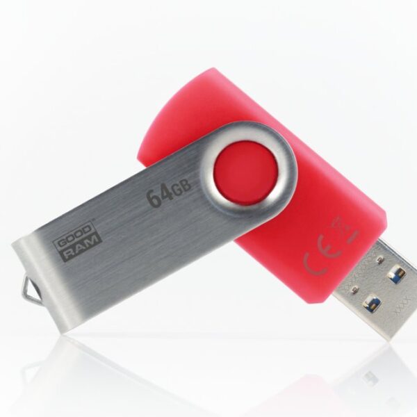 Goodram UTS3 Twister | 64GB USB-A 3.2 Flash Drive | Rood