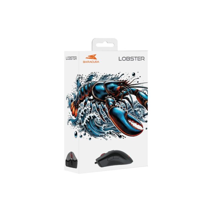 Baracuda LOBSTER RGB | Bekabelde Gaming Muis | USB-A | 6400 DPI | Zwart - 5 Baracuda LOBSTER RGB | Bekabelde Gaming Muis | USB-A | 6400 DPI | Zwart - 5